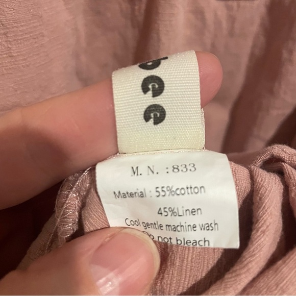 Minibee Mauve Pleated Blouse. Size M - Picture 5 of 6